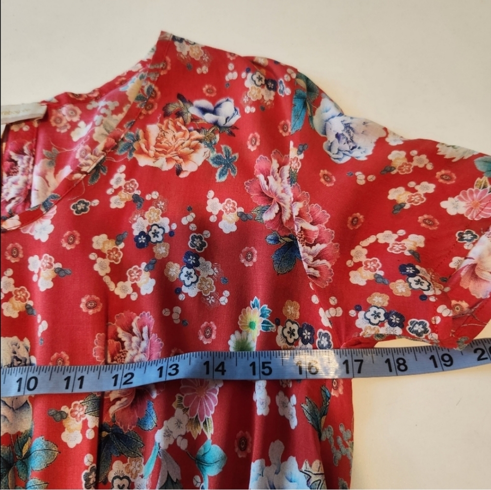 Le Fee Maraboutee Women's Floral Retro Boho Mini Dress - Picture 4 of 11